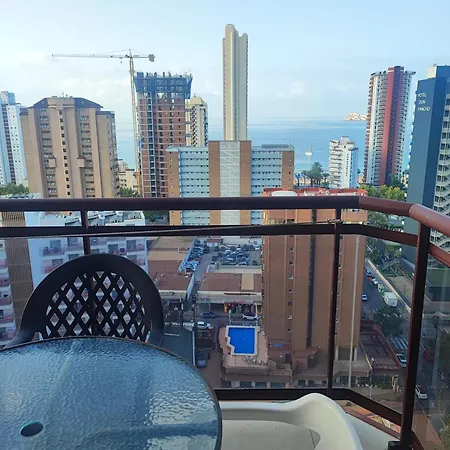 아파트 Torremar 17 Vistas Al Mar 베니돔