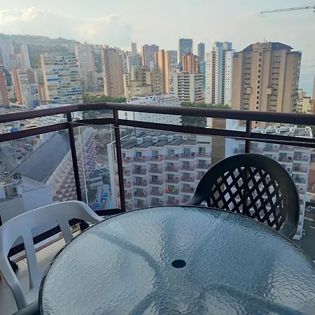아파트 Torremar 17 Vistas Al Mar 베니돔